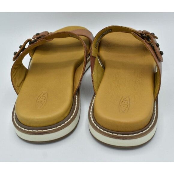Keen Womens Size 10 Lana Slide Tortoise Shell Silver Birch Slip On Sandals - Picture 8 of 11